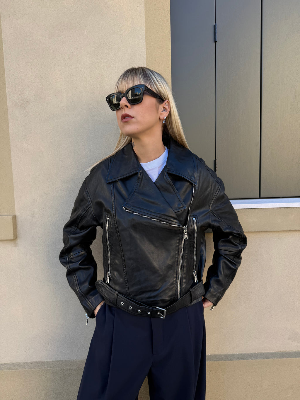 Chiodo in pelle