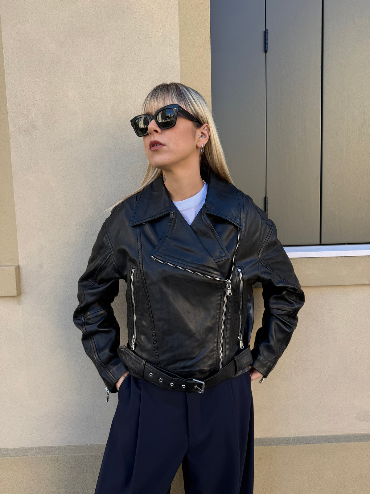 Chiodo in pelle