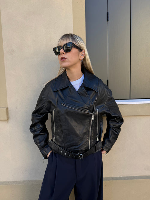 Chiodo in pelle