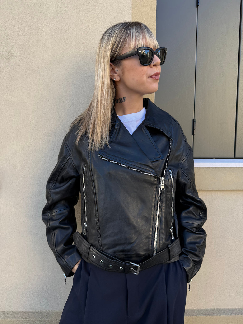 Chiodo in pelle