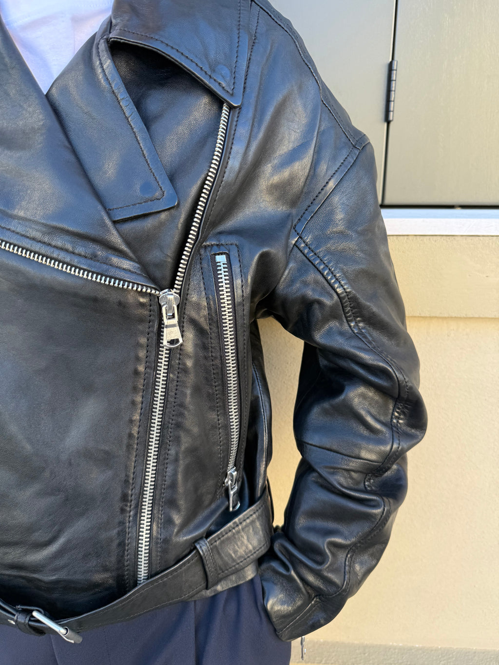 Chiodo in pelle