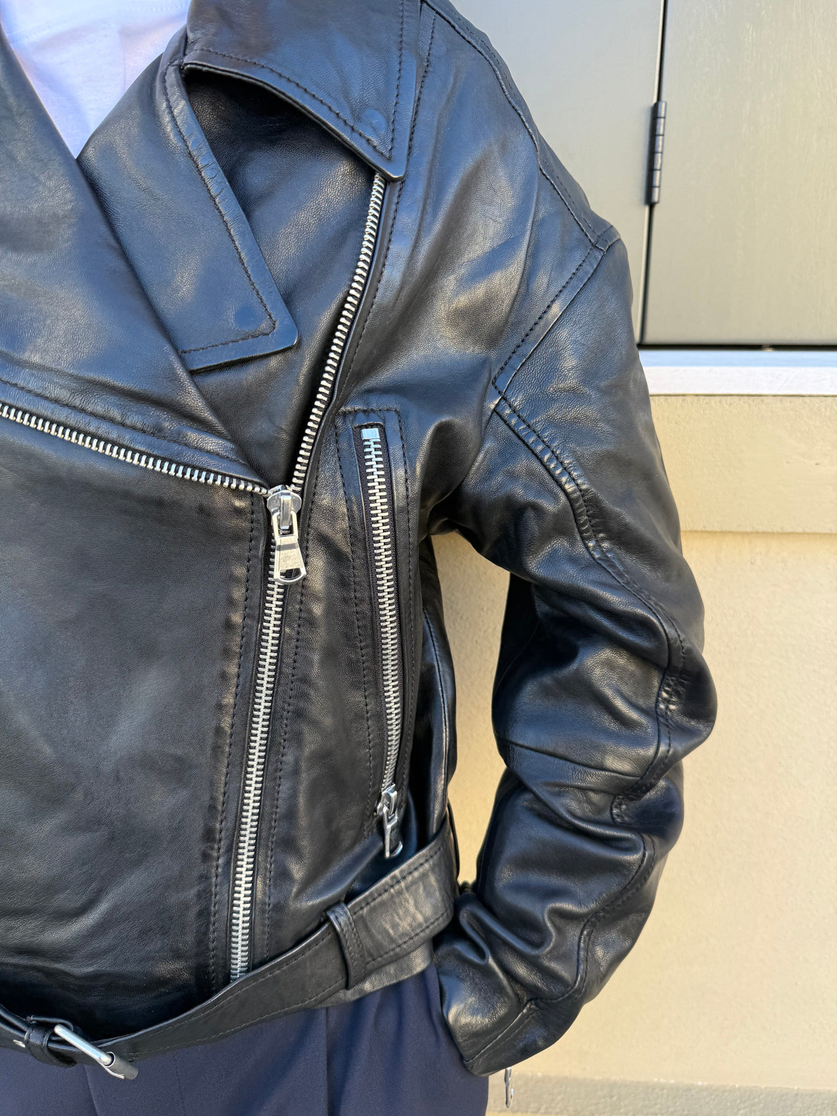 Chiodo in pelle