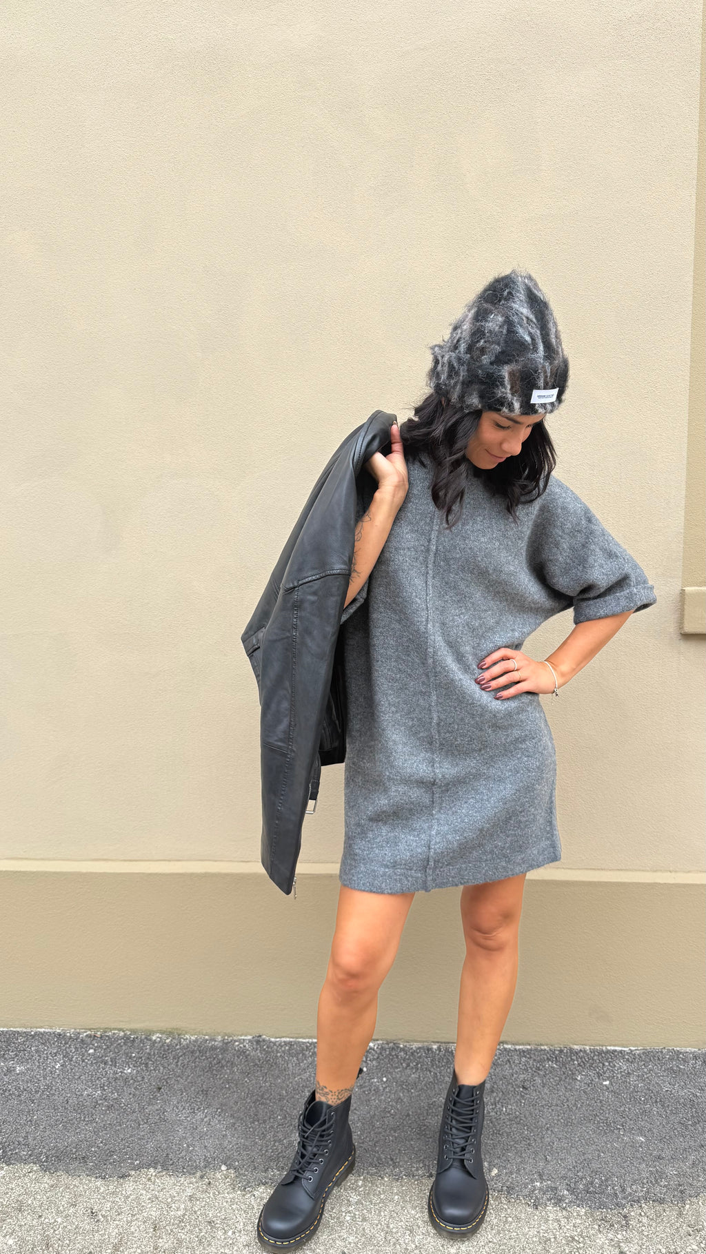 Abito in maglia antracite ALINAE | Grace & Mila