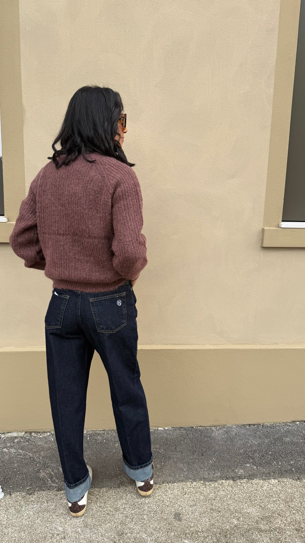 Grace & Mila – Cardigan color vino