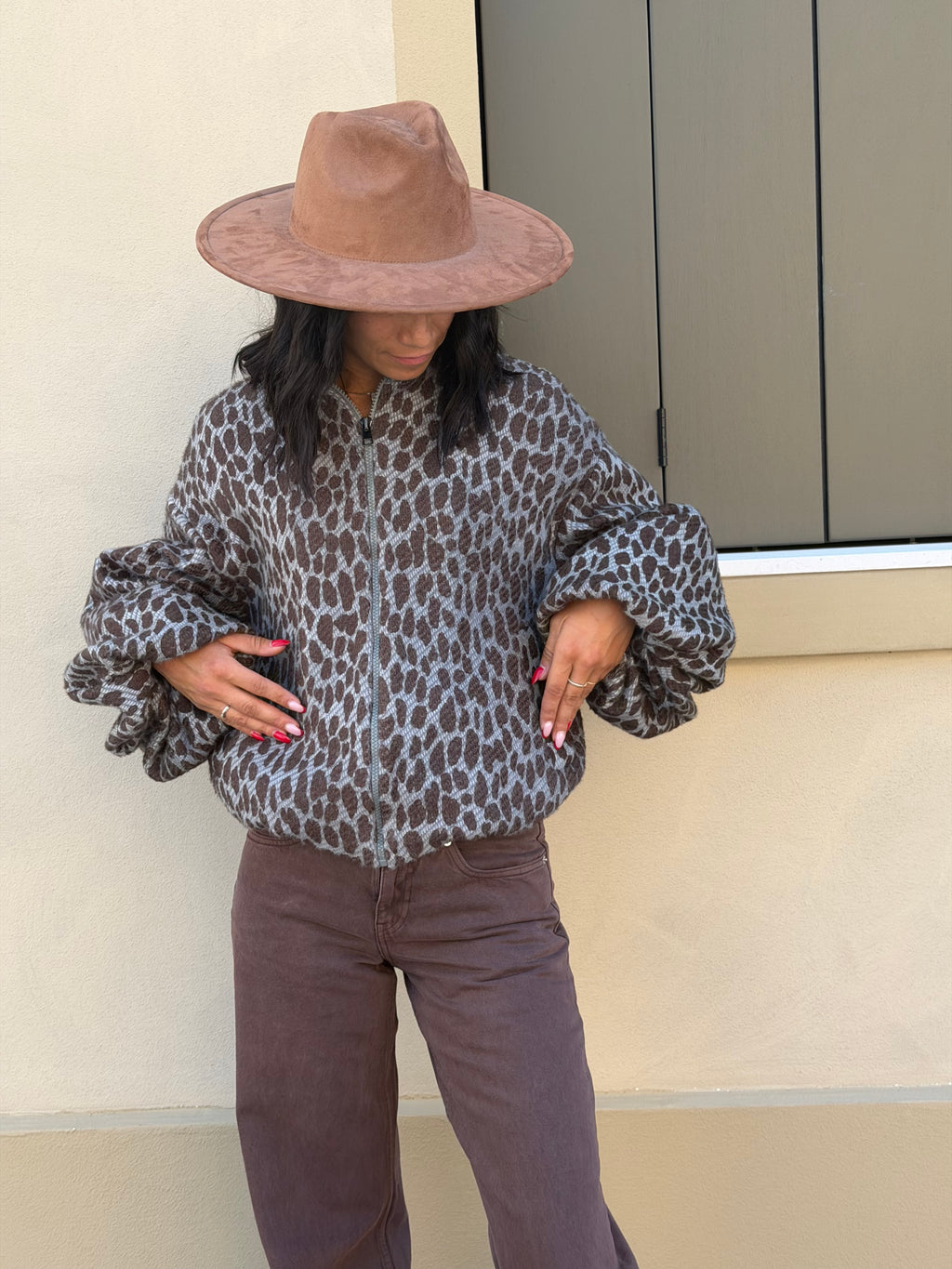 Berna giubbotto Leopard