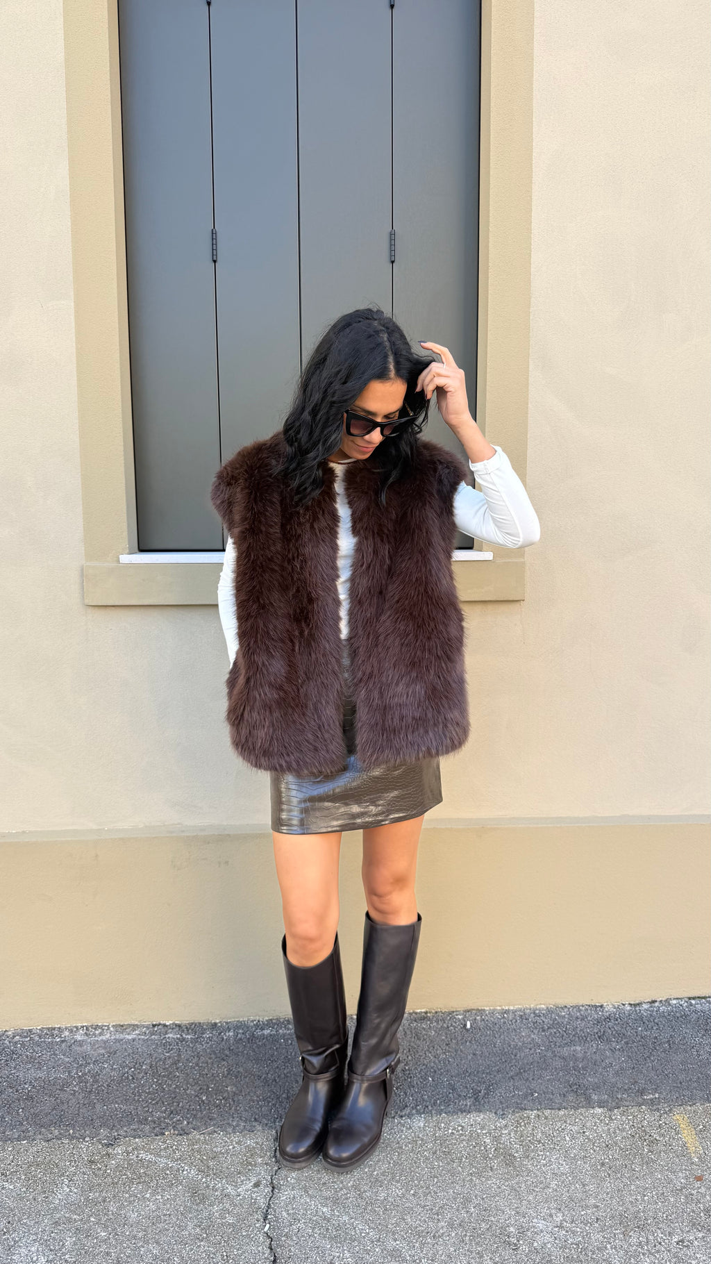 Grace & mila eco pelliccia gilet